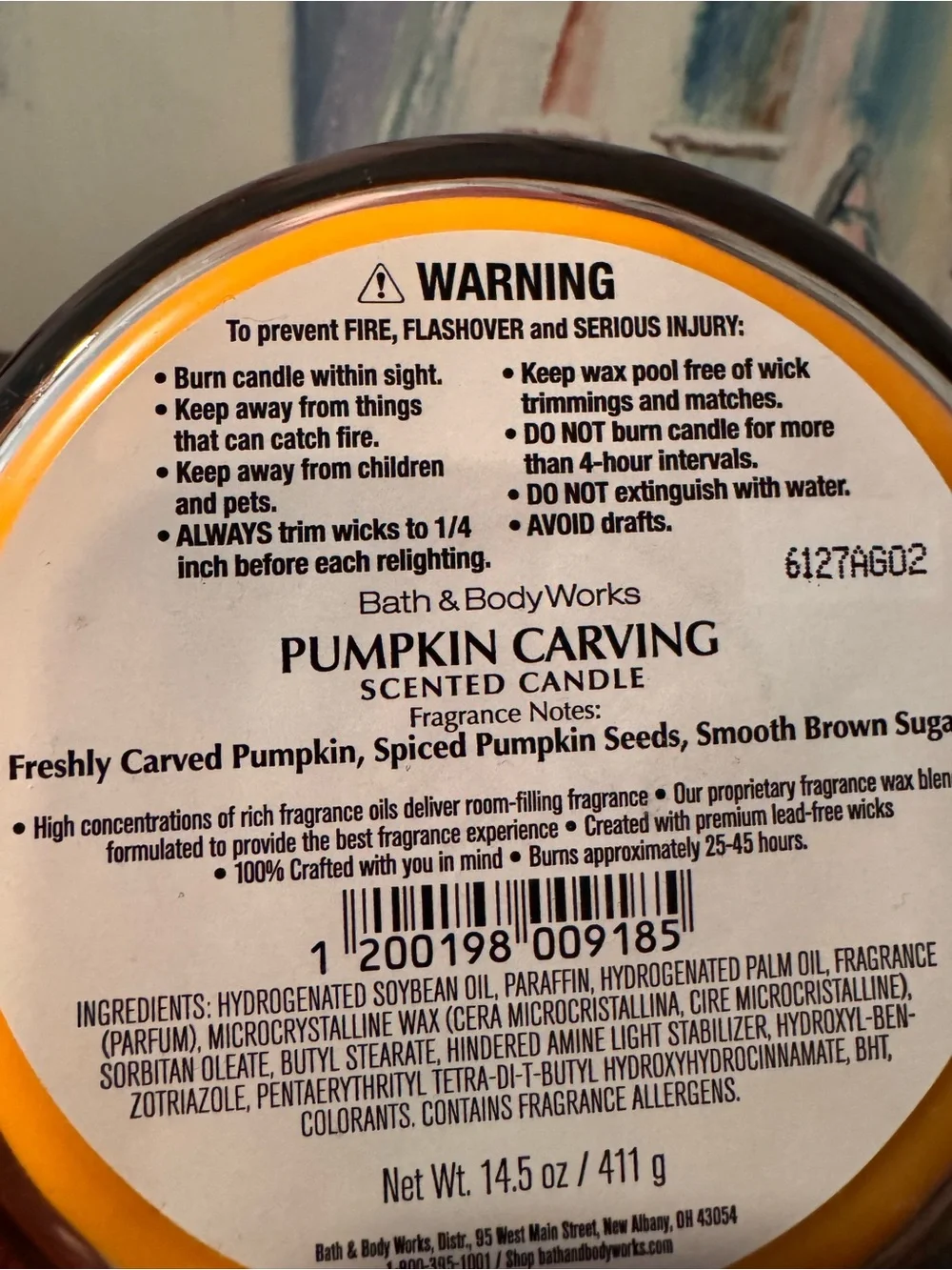 Pumpkin Carving Candle